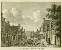 Sexbierum eind 18de eeuw; Bulthuis en Bensdorp 1792