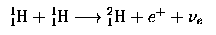 H + H --> D + Neutrinos