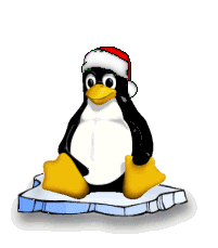 Tux on ice